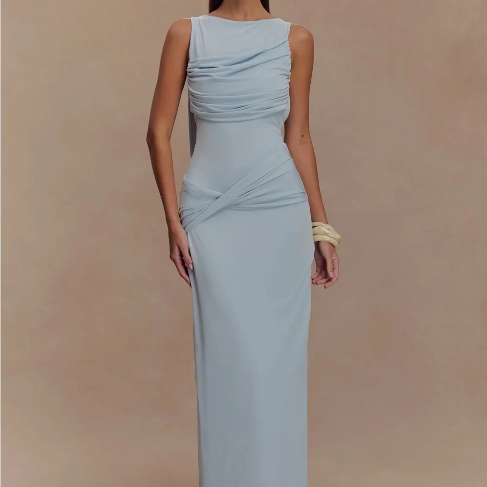 bridesmaid satin dresses Silky Midi Gold PDPTAG1-000000-FINAL SALE length gown drapes beautifully 尺寸:L Chick-fil-A Launches New Parmesan